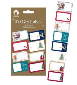 (image for) XMAS GIFT LABEL TRADITIONAL - 100S