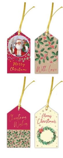 (image for) XMAS GIFT TAGS TRADITIONAL - 16S