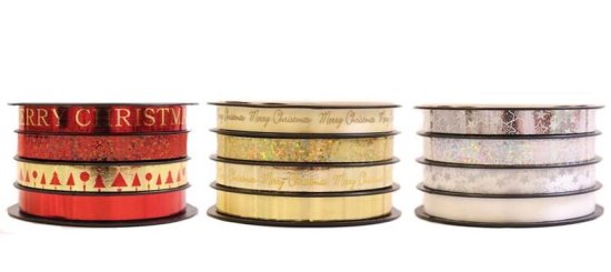 (image for) XMAS FOIL RIBBON SPOOL 4S - 5M 