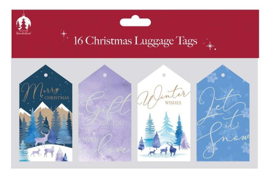 (image for) XMAS LUGGAGE TAGS MIDNIGHT - 16S 