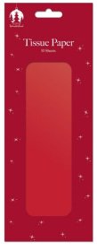 (image for) XMAS TISSUE PAPER RED - 10SH