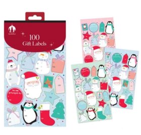 (image for) XMAS GIFT LABELS BOOK - 100S