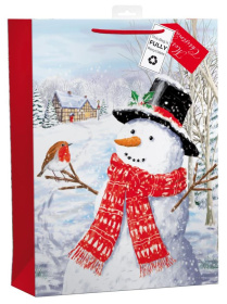 (image for) XMAS GIFT BAG SNOWMAN - XLARGE 