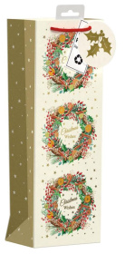 (image for) XMAS GIFT BOTTLE BAG CHR WISH - BOTTLE 