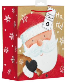 (image for) XMAS GIFT BAG SANTA - MEDIUM 