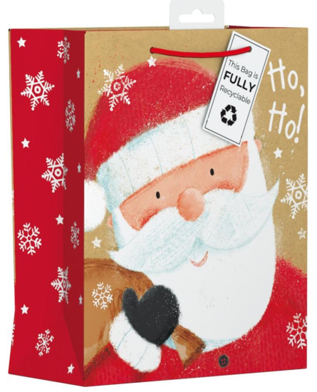(image for) XMAS GIFT BAG SANTA - MEDIUM 