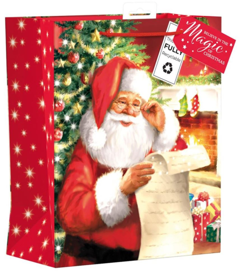 (image for) XMAS GIFT BAG TRADITION SANTA - LARGE 