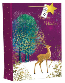 (image for) XMAS GIFT BAG WINTER WISHES - XLARGE 