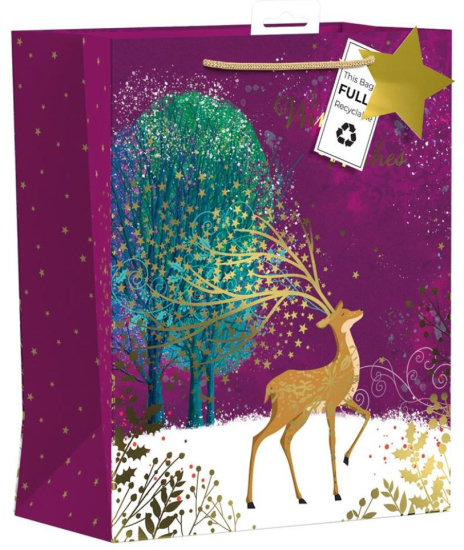 (image for) XMAS GIFT BAG WINTER WISHES - LARGE 
