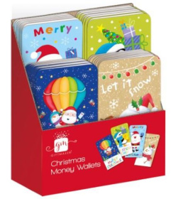 (image for) XMAS CARDS MONEY WALLET DISPLA - 80S 