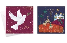 XMAS CARD SQ RELIGIOUS - 10S (image for) XMAS CARD SQ RELIGIOUS - 10S