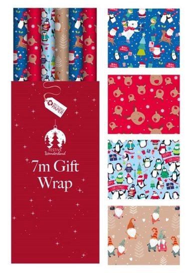 (image for) XMAS GIFT WRAP KIDS - 7M 