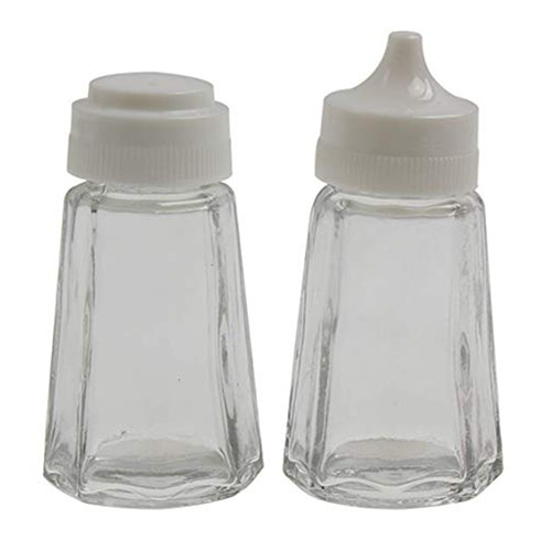 (image for) APOLLO SALT&PEPPER SET GLASS - 7CM