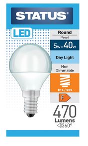 (image for) STA LED E14 ROUND CLE D/L5=40W - 5W=40W