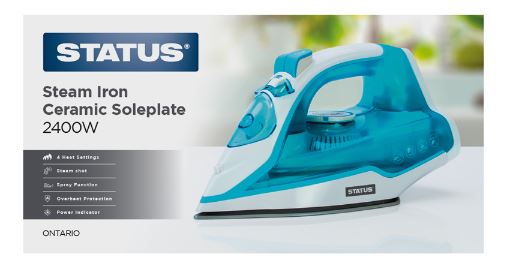 (image for) STA STEAM IRON CERAM SOLEPLATE - 2400W