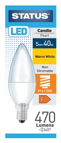 (image for) STA LED SES CANDLE W/W 5W=40W - 5W