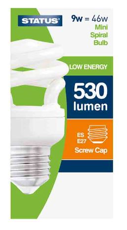 (image for) STA MINI SPIRAL BULB ES-E27 - 9W