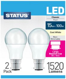 (image for) STA LED BC GLS COOL/W 15W=100 - 15W-2S