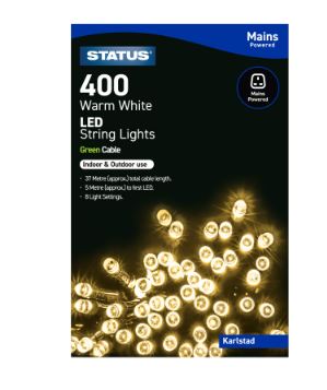 (image for) STA XMAS LED W/WHI POWE/INDOOR - 400LED