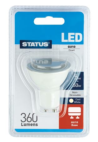 (image for) STA LED PEARL GU10 C/W CLAM 5W - 1S