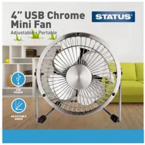 (image for) STA USB CHROME MINI FAN - STD