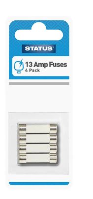 (image for) STA FUSES-BLISTER CARD-13AMP - 4PCS