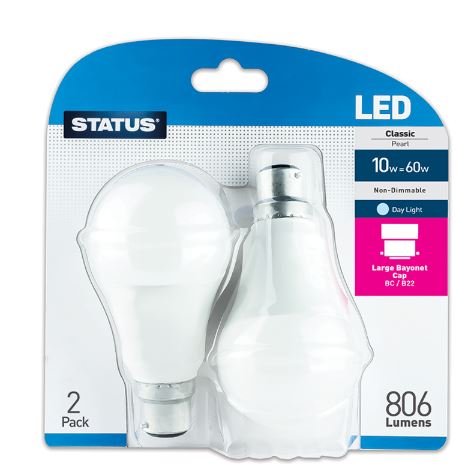 (image for) STA LED BC CLASSIC D/L 10W=60W - 10W