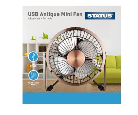 (image for) STA USB ANTIQUE FAN MINI - 4\"