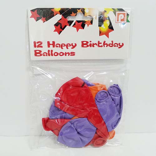 (image for) BALLOONS - \'HAPPY BIRTHDAY\' - 10S