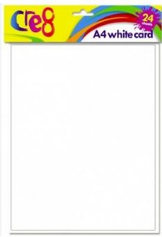 (image for) CR8 WHITE CARD 24S - A4