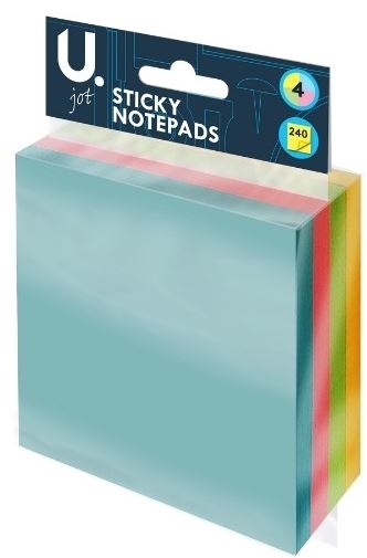 (image for) STICKY NOTEPADS 4 COLOURS - 140S