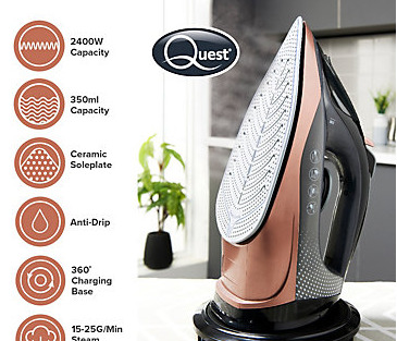 (image for) QUEST CORDLESS STEAM IRON - 2400W