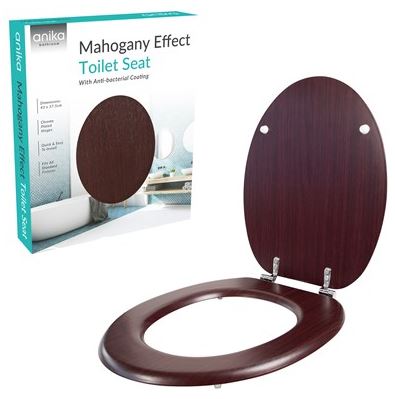 (image for) ANIKA TOILET SEAT MAHAG/EF A/B - 43X37