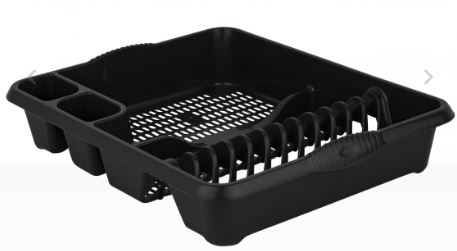 (image for) CASA DISH DRAINER M/NIGHT BLCK - LARGE