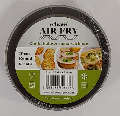 (image for) WHAM AIR FRY ROUND TIN 4S - 10CM