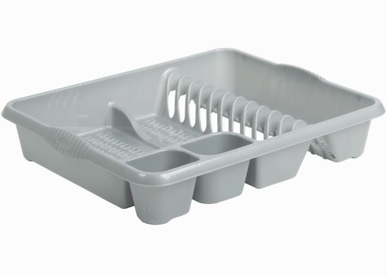 (image for) CASA DISH DRAINER SILVER - LARGE