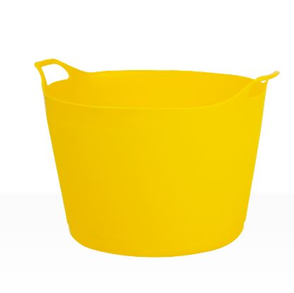 (image for) WHAM FLEXI TUB ROUND YELLOW - 40L