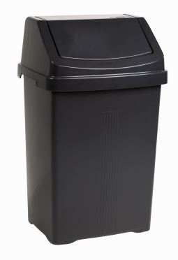 (image for) SWING BIN M/NIGHT BLACK(WHAM) - 25L