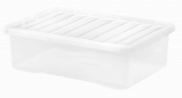 (image for) CRYSTAL UNDERBED BOX+LID CLEAR - 32L