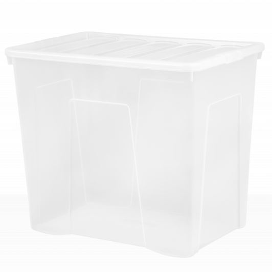 (image for) CRYSTAL STORAGE BOX+LID CLEAR - 160L