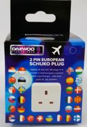 (image for) DAEWOO EUROPEAN ADAPTOR 2PIN - 13AMPS