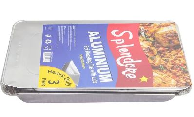 (image for) XX LARGE ROASTING TINS+LIDS 3S