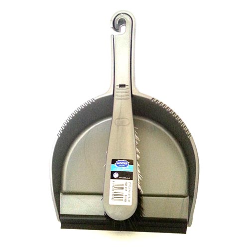 (image for) ADDIS DUSTPAN SET STIF SILVERM - STD