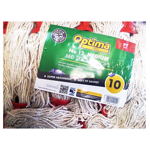 (image for) OPTIMA SOCKET MOPS PLASTIC RED - NO12