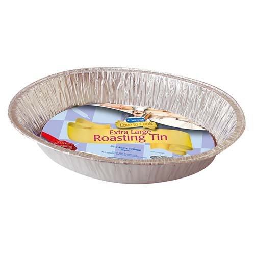 (image for) KF FOIL ROAST TRAY OVAL XL - 18\"