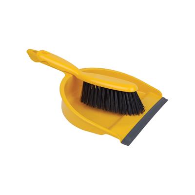 (image for) RS PRO STIFF DUSTPAN+BRUSH YEL - STD