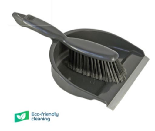 (image for) RS SOFT DUSTPAN/BRUSH RCY GREY - STD