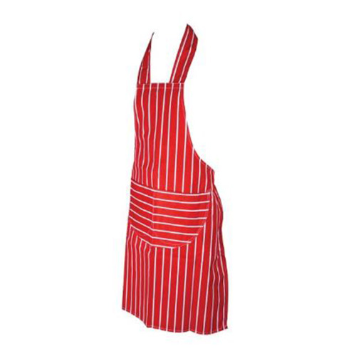 (image for) APRON CHEFS STRIPED RED - STD