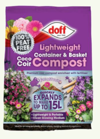 (image for) DOFF LIGHT/WT C/BASKET COMPOST - 15L