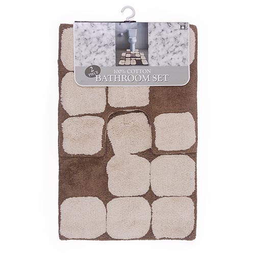 (image for) BATHROOM MAT COTTON NATURAL - 2S